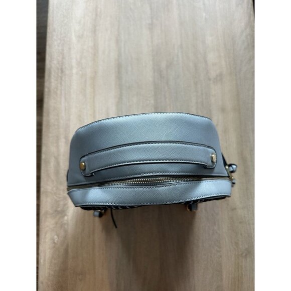 CALPAK Kaya Faux Leather Round Backpack in Blue - Picture 5 of 10